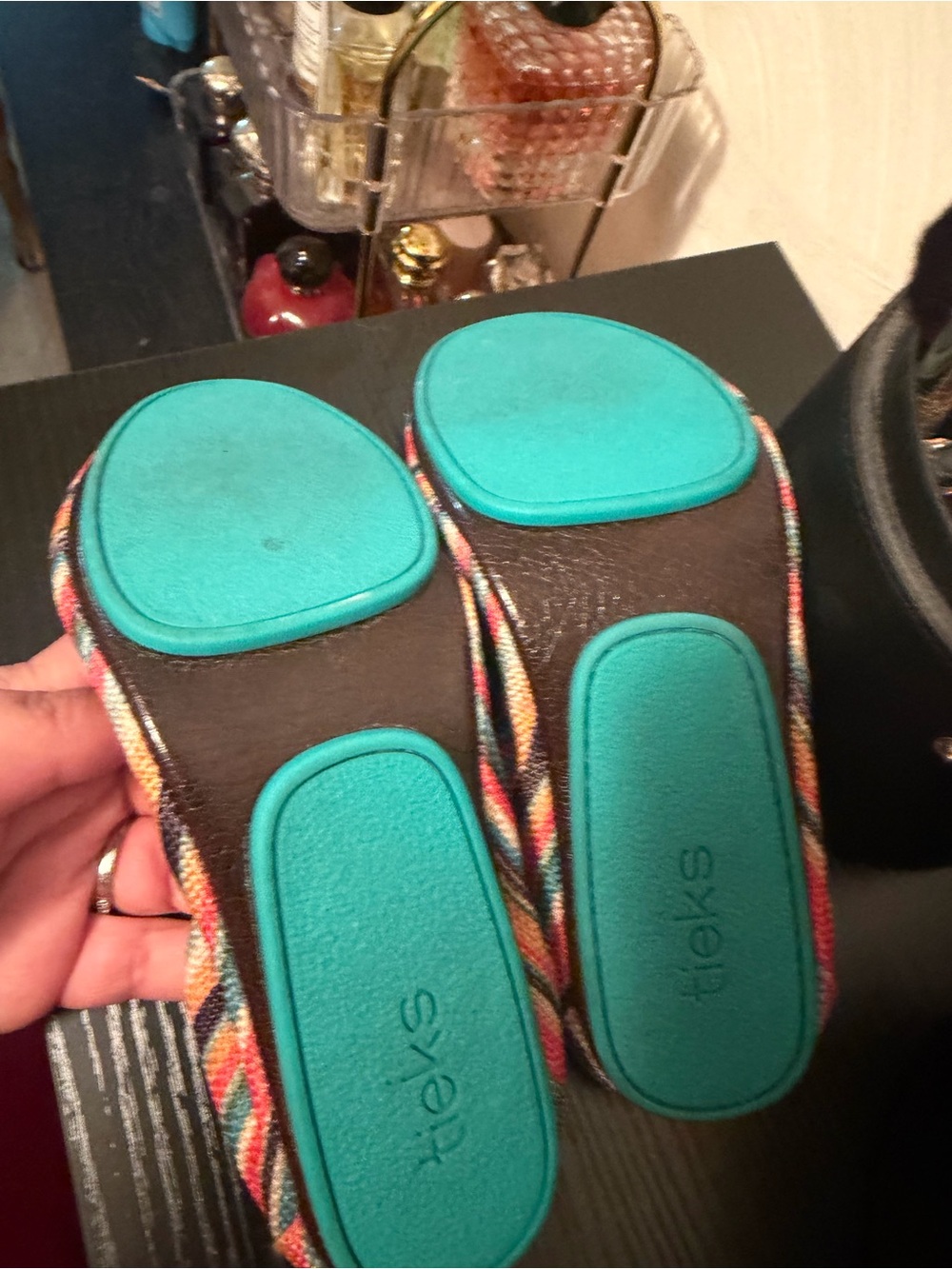 Tieks Sunset Stripe Multicolor Foldable Ballet Flats - Picture 5 of 5